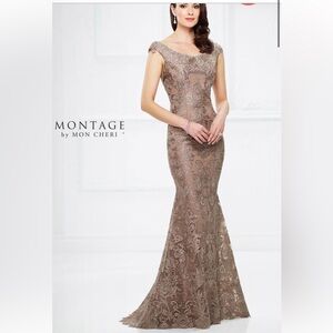 Elegant Lace Evening Gown